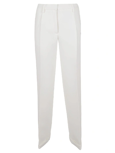 Off-white Bonded Formal Pant In White