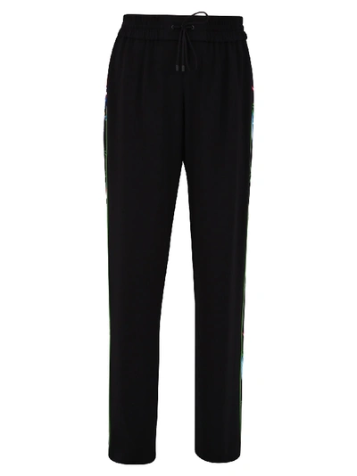 Kenzo Joggers With Side Bands In Black