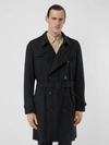 Burberry Black Chelsea Heritage Long Trench Coat In Black