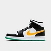 Nike Women's Air Jordan Retro 1 Mid Se Casual Shoes In Black