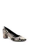 Calvin Klein Nita Pointy Toe Pump In Snake Print Leather