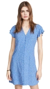 Rails Helena Floral Button-front Dress In Blue Wisteria