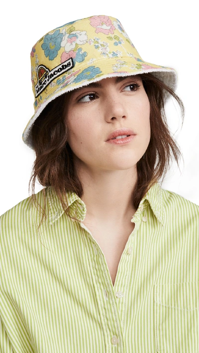 The Marc Jacobs The Bucket Hat In Yellow Multi