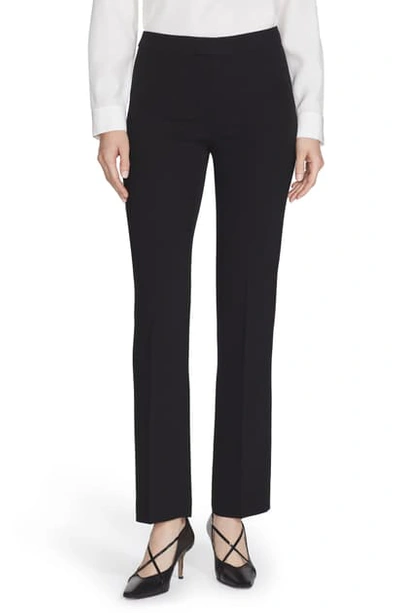 Lafayette 148 Plus Size Barrow Straight-leg Crepe Trousers In Black