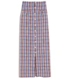 Rosie Assoulin Checked Cotton-blend Jacquard Midi Skirt In Multi