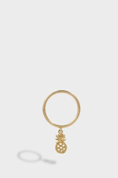 Yvonne Léon 18k Yellow Gold Pineapple Charm Ring In Y Gold