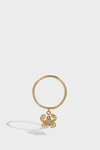 YVONNE LÉON DIAMOND AND 18K YELLOW GOLD CRAB CHARM RING,605840