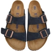 Birkenstock Arizona Soft Footbed Sandal In Navy