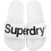 SUPERDRY SUPERDRY CLASSIC POOL LOGO SLIDERS WHITE,133865