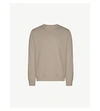 Allsaints Raven Cotton-fleece Sweatshirt In Tile Grey Marl