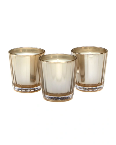 Clive Christian Candle Trio Votives Gift X, 2.1 Oz./ 60 G In Gold