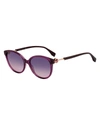 FENDI ROUND ACETATE SUNGLASSES,PROD151720018