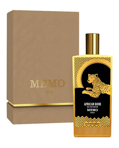 Memo Paris African Leather Rose Eau De Parfum, 2.5 Oz./ 75 ml