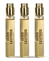 Memo Paris Irish Leather Travel Spray Refills, 3 X 0.33 Oz./ 10 ml