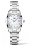 LONGINES CONQUEST CLASSIC DIAMOND BRACELET WATCH, 29MM,L22864876