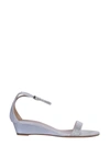 GIUSEPPE ZANOTTI GIUSEPPE ZANOTTI DESIGN WOMEN'S SILVER LEATHER SANDALS,E000067002 39