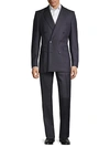 BURBERRY STANDARD-FIT DOUBLE-BREASTED WOOL SUIT,0400012465469