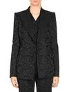DOLCE & GABBANA FLORAL JACQUARD DOUBLE BREASTED BLAZER,0400012501782