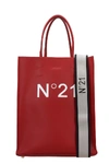 N°21 TOTE IN RED LEATHER,11343016