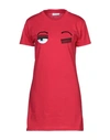Chiara Ferragni Short Dress In Red