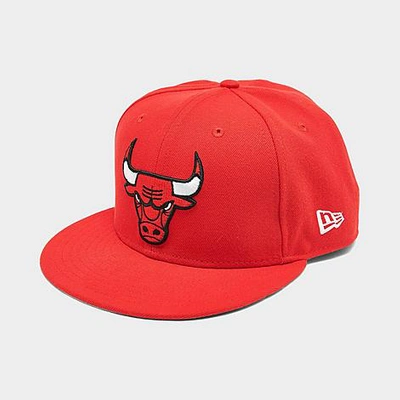 New Era Chicago Bulls Nba Basic 9fifty Snapback Hat In Red