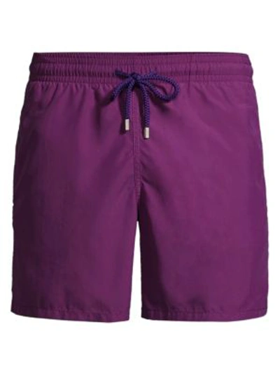 Vilebrequin Men's Unis Swim Trunks In Prune