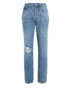 BOYISH JEANS Billy Distressed High-Rise Jeans,060049503979