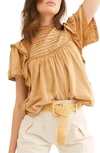 Free People Le Femme Top In Sandstone