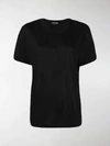Tom Ford Rolled-sleeve Jersey T-shirt With Logo At Back In Black