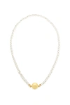 TIMELESS PEARLY CHAIN NECKLACE WITH MAGNETIC CLASP,201989ABG000011-SILVG