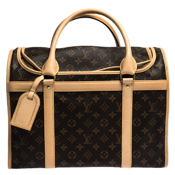 Pre-Owned Louis Vuitton Monogram Canvas Dog Carrier 40 In Brown | ModeSens