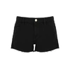 Frame Le Brigette Distressed Denim Shorts In Noir