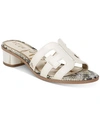 SAM EDELMAN ILLIE LOGO SLIDE SANDALS WOMEN'S SHOES