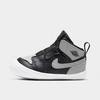 Nike Babies' Infant Air Jordan Retro 1 Crib Booties In Grey/black