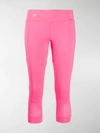 Adidas Originals Pink Performance Essentials 3/4 Leggings