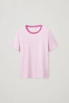 Cos Regular Fit T-shirt In Pink