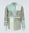 AMIRI BANDANA RECONSTRUCTED法兰绒衬衫,P00452407