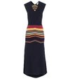 VICTORIA BECKHAM COTTON-BLEND KNIT MIDI DRESS,P00469587