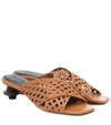 SOULIERS MARTINEZ LEVANTE LEATHER SANDALS,P00477465