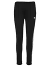 Adidas Originals Sst Striped Jersey Track Pants In Black