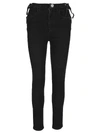 ALESSANDRA RICH LACE-UP SKINNY JEANS,11344202