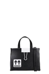 OFF-WHITE BABY BOX HAND BAG IN BLACK LEATHER,11344280