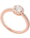 MICHAEL KORS MICHAEL KORS WOMAN RING ROSE GOLD SIZE 8 925/1000 SILVER,50242730OH 15