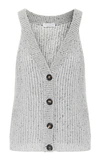 BRUNELLO CUCINELLI SEQUINED RIBBED-KNIT TOP,780379