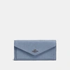 Coach Soft Wallet In Blue