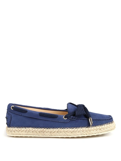 Tod's Flat Shoes In Blue