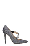 ALESSANDRA RICH PUMPS IN BLACK SYNTHETIC FIBERS,11345343