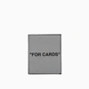 OFF-WHITE OFF-WHITE QUOTE CREDIT CARD HOLDER OMND005R20G82038,11320920