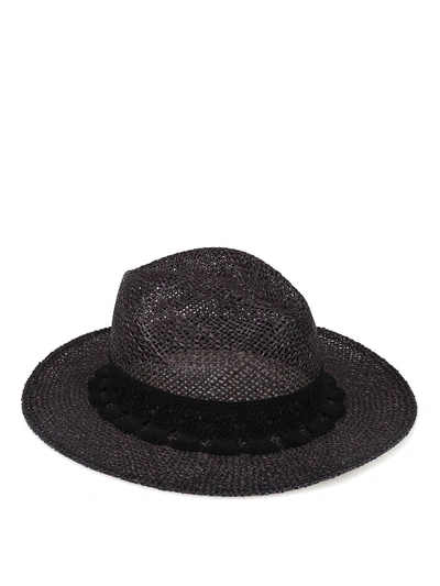 Dondup Black Canvas Hat