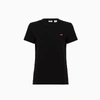 Levi's Womens Mineral Black The Perfect Tee Brand-embroidery Regular-fit Cotton-jersey T-shirt In 0008